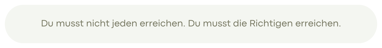Marketing die richtigen erreichen