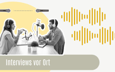 Interview vor Ort aufnehmen: Diese Set Ups gibt es